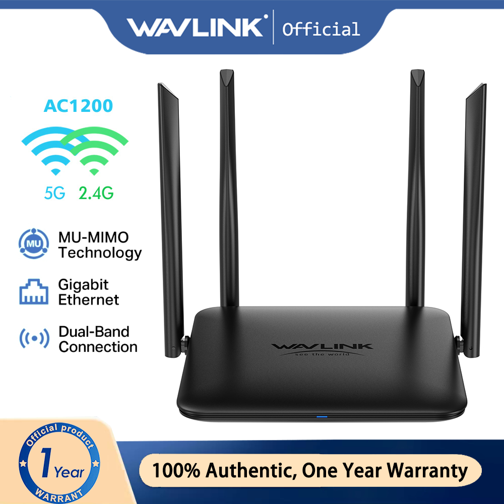 WAVLINK AC1200 wifi 5 1200mbps Bộ định tuyến băng tần kép không dây AP Repeater Gigabit WiFi Router 