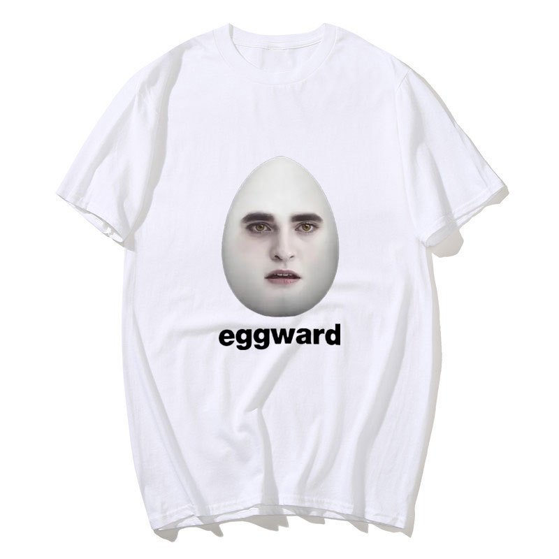 Hot Twilight Eggward Ngộ nghĩnh Meme Áo Edward Cullen Parody Hài Hước Áo nam Nữ Thường Ngày 100% Cot