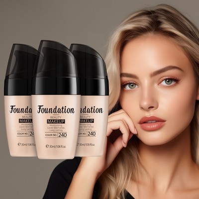 Kem nền BB LAIKOU dạng lỏng chống nước và làm sáng da tông màu lì 30ml