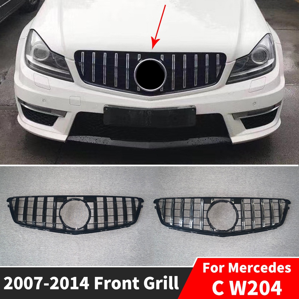 Facelift GT Phong Cách Trước Lưới Tản Nhiệt Đua Đầu Vào Nướng Thân Bộ Dành Cho Xe Mercedes Benz C W2