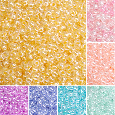 160 miếng 4mm Siêu Chất Lượng Cao Thủy Tinh Hạt Gạo Trong Suốt Lõi Nhiều Màu Sắc Hạt Gạo Pha Lê Thủy Tinh Hạt Gạo Để Trang Sức Làm Chất Liệu DIY