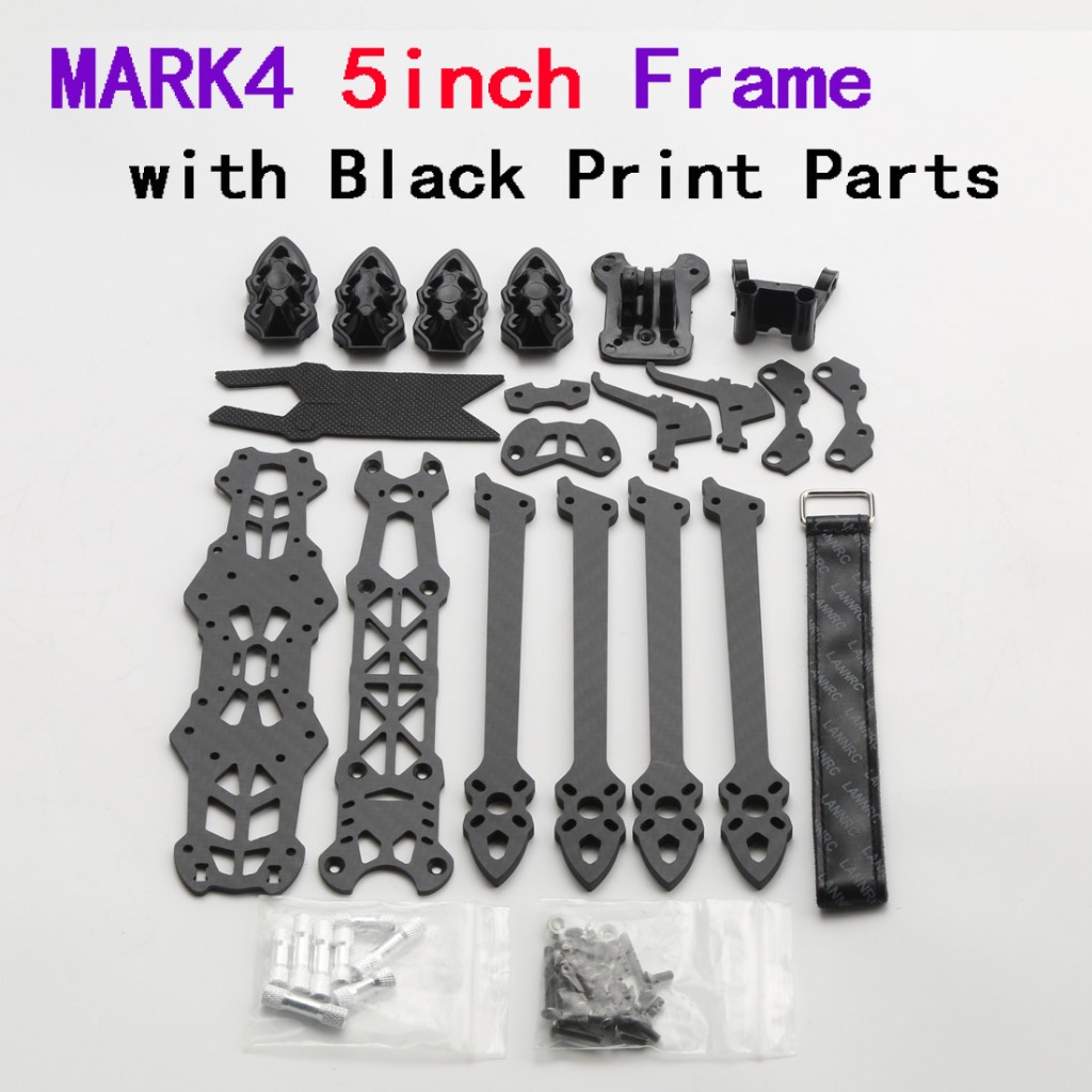 Mark4 5inch / 225mm 7inch / 295mm với khung máy bay không người lái cánh tay 5mm Sợi Carbon 3K 5 "/ 