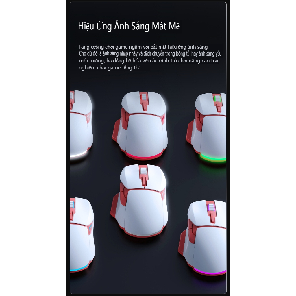 Ajazz AJ039 Chuột Chơi Game Không Dây 2.4G Bluetooth Ba Chế Độ Chuột PAW3212 Tiện Dụng Tùy Chỉnh PC Laptop Máy Tính Để Bàn Phụ Kiện Quà Tặng | BigBuy360 - bigbuy360.vn