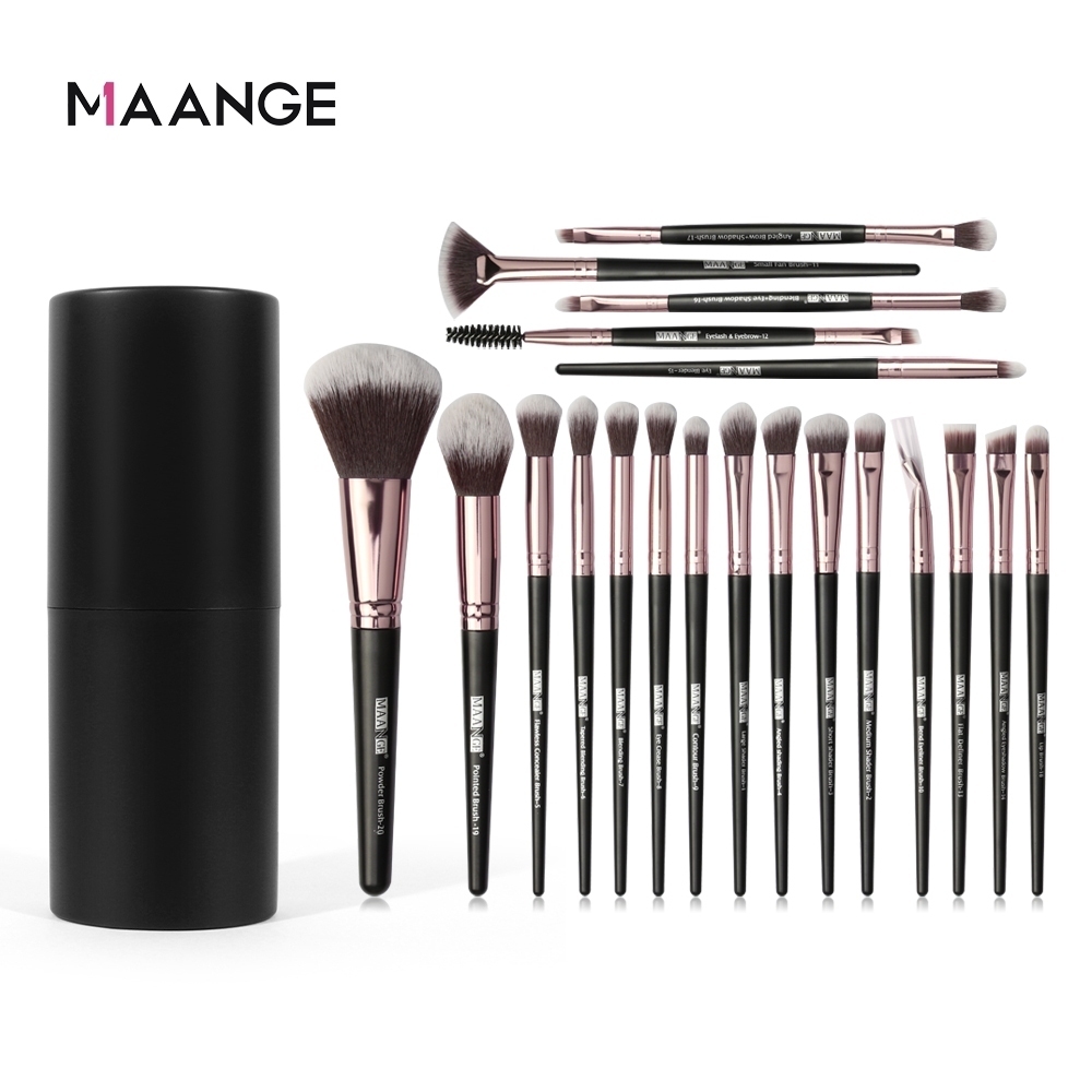 MAANGE Bộ cọ trang điểm 20 cây lông mềm chất lượng cao Dành cho trang điểm mắt và mặt 5748