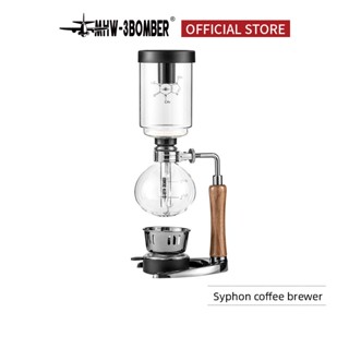 MHW-3BOMBER Máy pha cà phê Syphon Thủy tinh trong suốt Siphon Coffee Marchine với Máy khuấy cổ điển