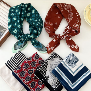 65 Hạt Điều Hoa Tính Khí Thời Trang Vải Lanh Cotton Nhỏ Vuông Khăn Nữ Trang Trí Chuyên Nghiệp Ngoài Mùa Xuân Thu Khăn