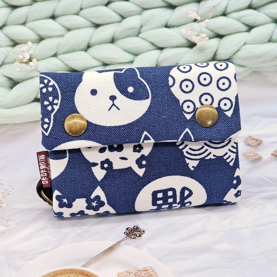 Mới Dễ Thương Canvas Ví Nhỏ Sinh Viên Thanh Niên Túi Nữ Ly Hợp Hoạt Hình Di Động Túi Vải Nhỏ Ba Gấp Nhỏ Thiết Thực Đa Năng Ví Đựng Tiền Xu Đa Năng Bao Bì Thẻ Thẻ Tiền Mặt Túi Nhỏ Di Động Ví Túi Đựng Thẻ All-in @ -