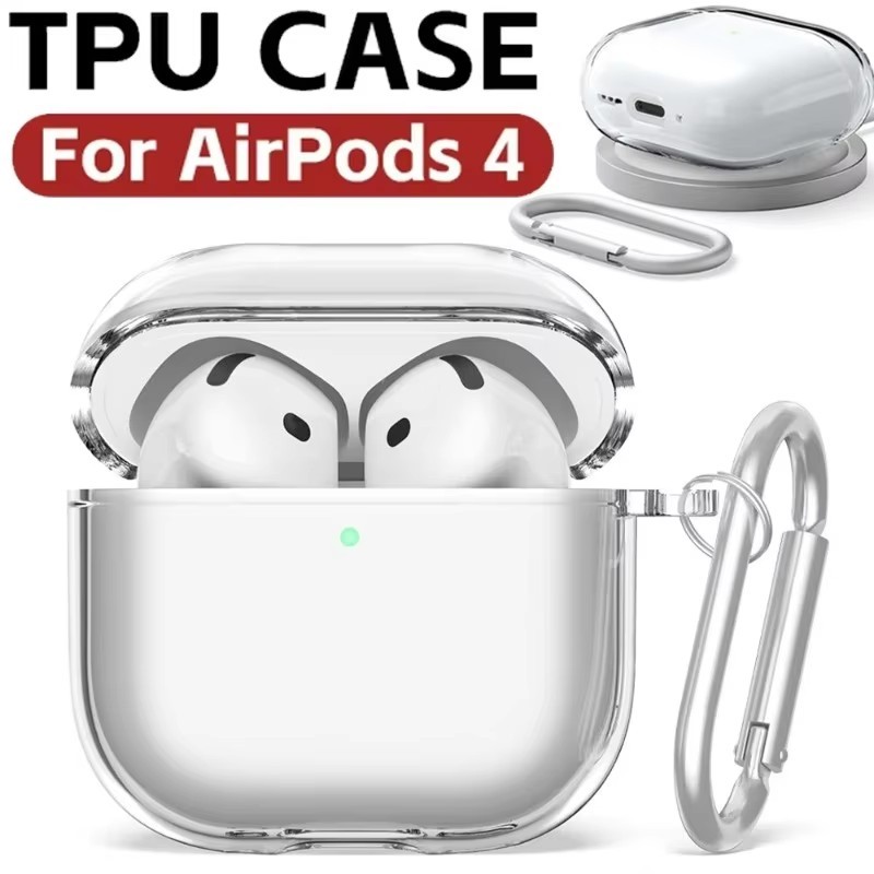 Case Airpod Vỏ Trong suốt bảo vệ bao đựng tai nghe case airpods 1 2 3 Pro 4