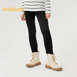 Quần legging lót lông cừu trẻ em Balabala dành cho bé gái Quần dài thời trang và ấm áp cho mùa thu đông