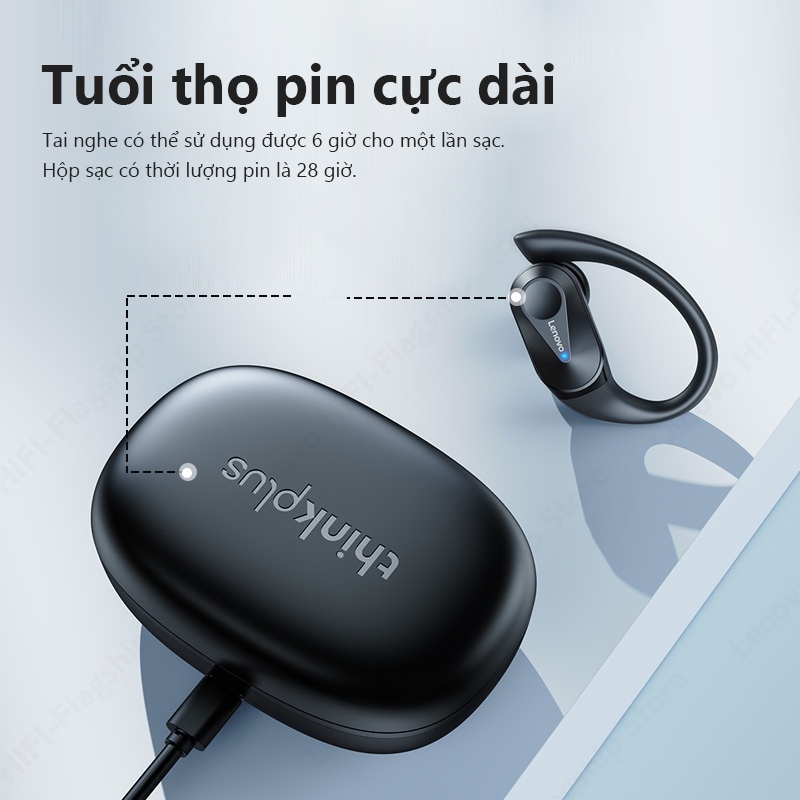 Tai Nghe Bluetooth Lenovo LP75 không Dây Thể Thao  Chống Nước HiFi Stereo Có Bluetooth 5.3 | BigBuy360 - bigbuy360.vn