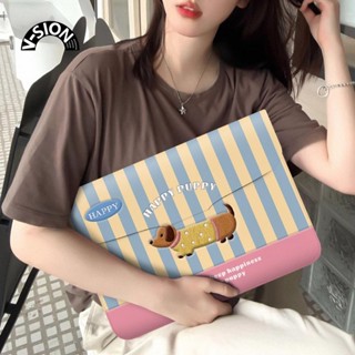 Túi đựng laptop hình chó dễ thương thích hợp cho Huawei Matebook 14 inch Vỏ bảo vệ Lenovo Xiaoxin Pro16 Apple MacBook 15.6 nắp lật máy tính bảng túi bên trong 12 inch