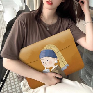 Túi đựng laptop sơn dầu được thiết kế tối giản phù hợp với vỏ bảo vệ Huawei Matebook 14 inch, Lenovo Xiaoxin Pro16, Apple MacBook 15.6 nắp lật máy tính bảng túi bên trong 12 inch