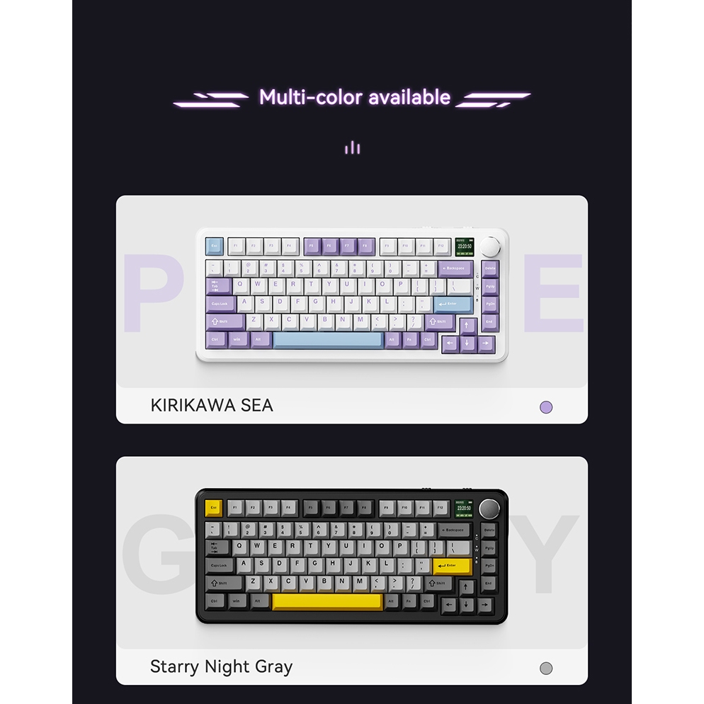 Bàn phím cơ trục từ tính Black Jue ak820max Hỗ trợ ba chế độ không dây RT Phạm vi chìa khóa có thể điều chỉnh Độ trễ thấp | BigBuy360 - bigbuy360.vn