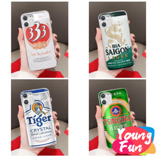 Ốp saigon bia iPhone 16 15 Pro Max 11 Ốp Lưng Cho iPhone 15 Pro Max 11 14 XR 13 12 Pro Max 8 7 6 6S Plus X Xs Max Se 2020 13 12 11 Vỏ Mềm TPU Bóng Bảo Vệ Chống Sốc Camera Mô hình  Vui vẻ