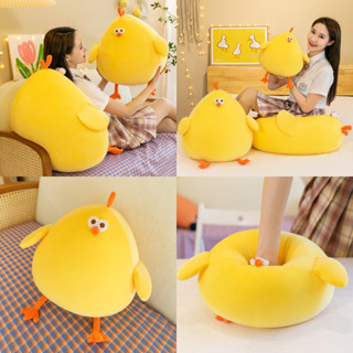 [Lid] Gối Tựa Lưng Mềm Mại Hình Gà Dễ Thương Quà Tặng Gối Ôm Tựa Lưng Cute Gấu Gà Béo Thú Nhồi Bông Cá Heo Gà Vàng Quà Giáng sinh