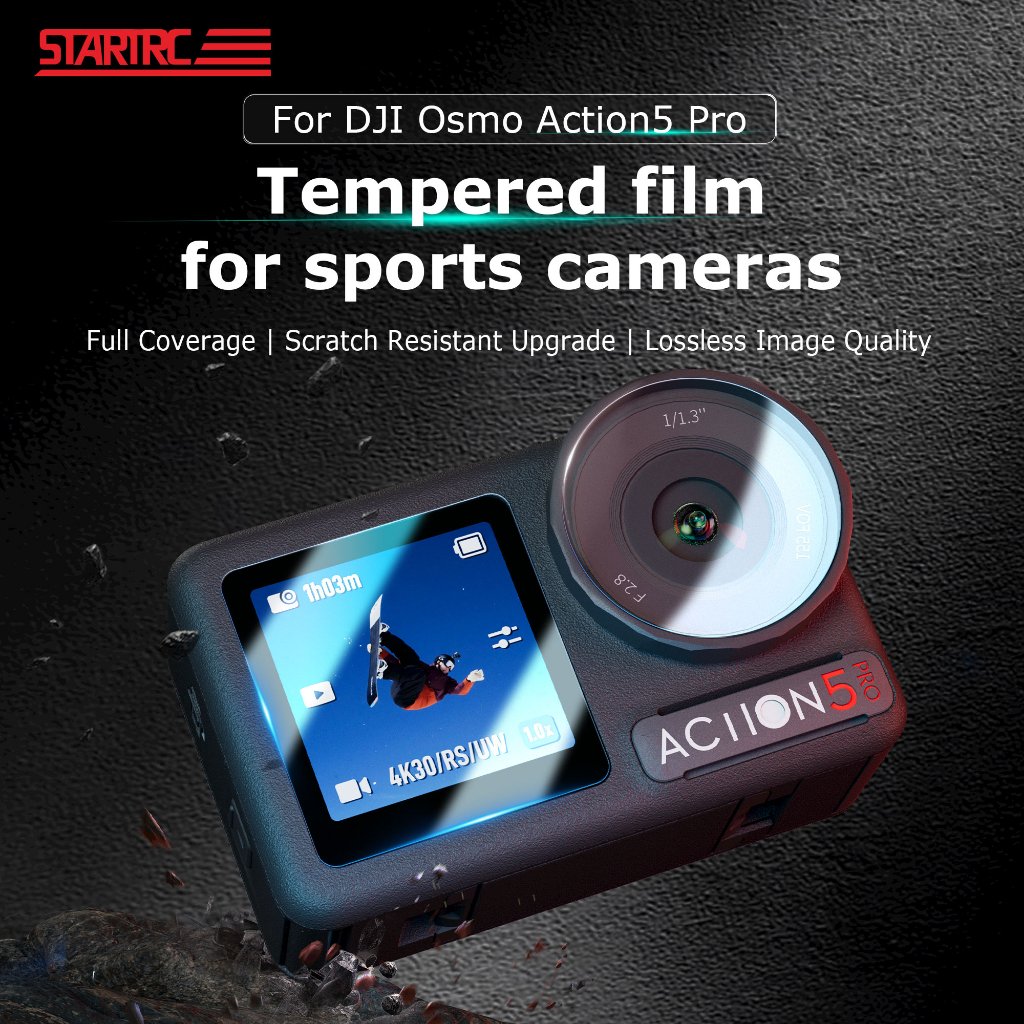 Dành Cho DJI Osmo Action 5 Pro Camera Thể Thao Phim HD Camera Cường Lực
