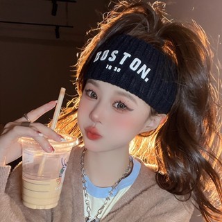 Băng Đô Hàng Ngày Băng Đô Nữ Rộng Viền Thể Thao Băng Đô Chạy Tập Yoga Chữ Đầu Confinement Dệt Kim Len Mũ