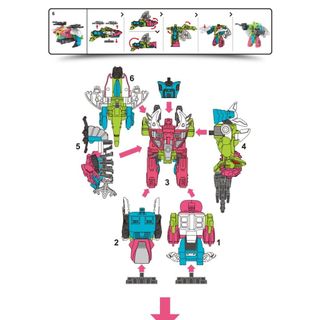 Đồ Chơi Lắp Ráp robot Biến Hình Độc Đáo