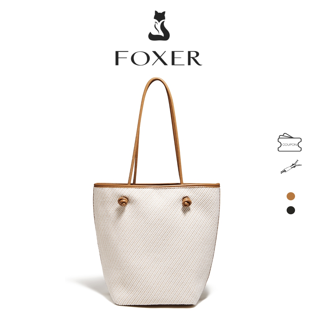 Túi xách da FOXER dành cho nữ, Túi xách nữ bằng da Top-handle Totes Carryall Ví
