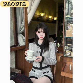 DAODIE set đồ nữ  áo khoác kèm quần đùi sang chảnh xu hướng chic Mùa đông WCS23C0HZU 51Z231220