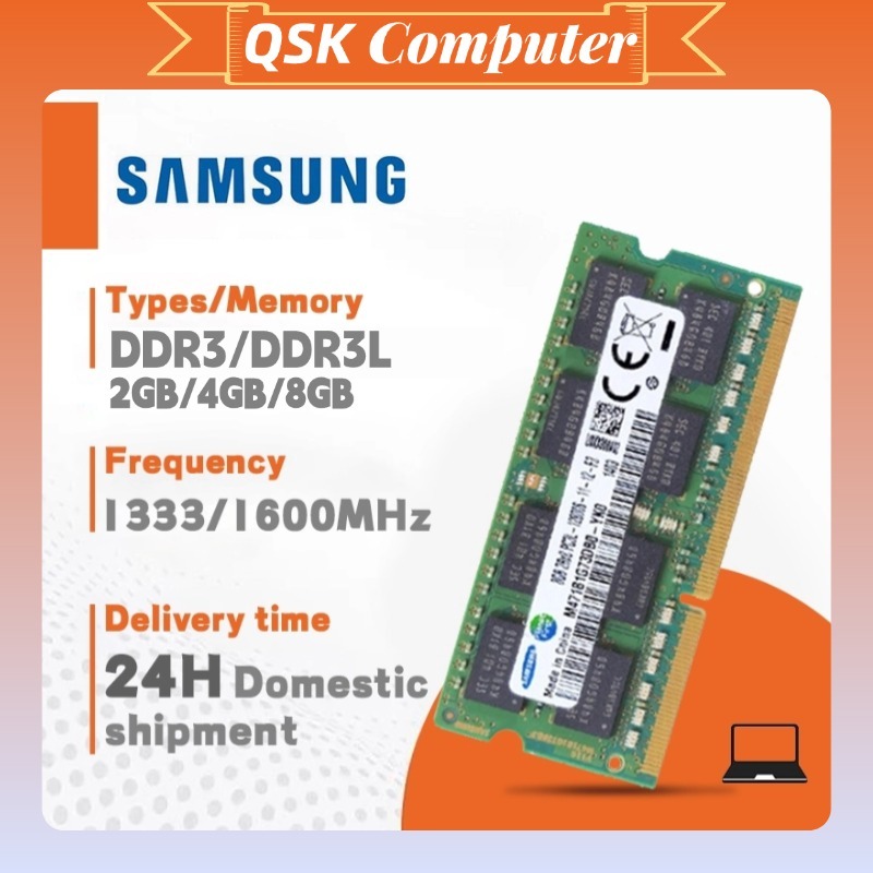 [Còn hàng] Notebook Memory RAM SAMSUNG DDR3/DDR3L 2GB 4GB 8GB 1600Mhz 1333Mhz 1.35V 1.5V SODIMM Bộ n