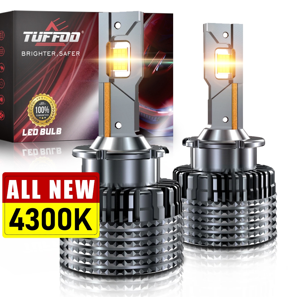 Tuffoo 2 Bóng Đèn Pha LED Ô Tô D2S / D2R / D4S / D4R Canbus Không Lỗi - 4300k Trắng Ấm / Trắng Vàng DC 12V