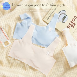 Áo lót cho thiếu nữ trong giai đoạn phát triển, áo lót mỏng, không đường may, chất liệu lụa băng cho học sinh trung học cơ sở và trung học phổ thông