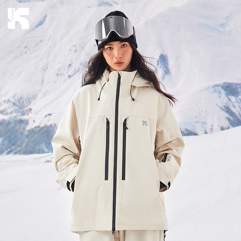 Áo khoác trượt tuyết KUFUN dành cho nữ và nam giới Áo khoác tuyết mùa đông mới, Áo khoác thiết bị bả