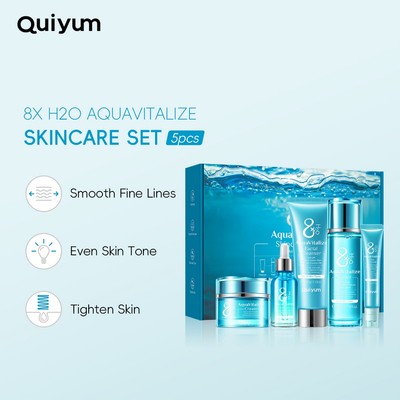 Quiyum 8X H2O AquaVitalize Bộ chăm sóc da mịn màng Làm săn chắc da Chống lão hóa