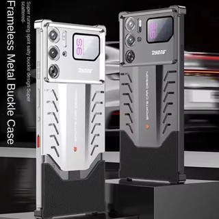 Ốp lưng kim loại đàn hồi Snap cho ZTE nubia Red Magic 10 9 Pro + plus / 9 Pro 9S Pro / 9S Pro + Ốp lưng nhôm tản nhiệt Vỏ làm mát