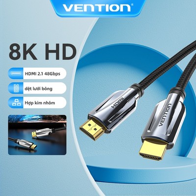 Dây Cáp HDMI 2.1 Vention Tốc Độ Cao 48Gbps 8k 60Hz 3D HDR Cho HDTV Ps4 Xbox One 4k/120Hz