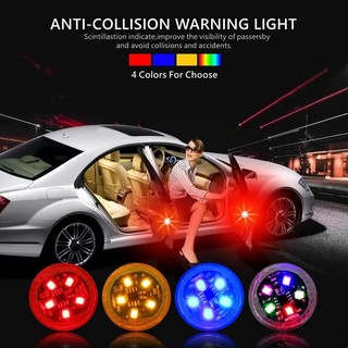 2 chiếc, 5 đèn LED, Đèn cảnh báo mở cửa ô tô, Nhấp nháy cảm ứng từ tính không dây, Nhấp nháy, Chống phía sau, Đèn an toàn va chạm