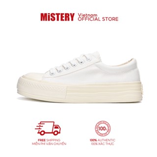  MiSTERY Giày Thể Thao Trắng đầu Tròn Dễ Thương Thời Trang Cho Nữ MIS-614 