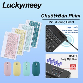 Bàn Phím Bluetooth Mini Không Dây Bluetooth 5.0 kèm theo chuột Bộ sản phẩm Cho Điện Thoại Ipad Máy Tính Laptop