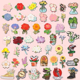 Dễ Thương Nhiều Màu Sắc Hoa Cây Thổ Cẩm Pin Hoa Hướng Dương Iris Trâm Huy Hiệu Ve Áo Chân Quần Áo Trang Sức Huy Hiệu