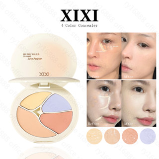 Xixi 4 Màu Kem Che Khuyết Điểm Tự Nhiên Dưỡng Ẩm Mịn Che Khuyết Điểm Vòng Tròn Tối Da Mặt Vết Bẩn Lâu Dài Chống Thấm Nước Che Khuyết Điểm Bảng D696