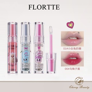 FLORTTE Son môi Lip Essence Mật Ong Dưỡng Ẩm Môi Dầu Tinh Chất Môi Miệng Red Lip Glazed