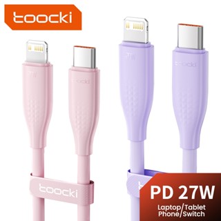 Cáp sạc nhanh Toocki PD27W USB C sang lOS 2.4A Cáp sạc USB sang lOS Loại C Dây cáp dữ liệu