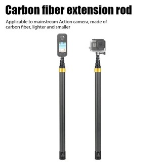 Dành Cho Insta360 X3 Phụ Kiện 290CM 3M Sợi Carbon Selfie Stick Cho DJI Action 4 / 3 / Gopro Camera Thể Thao Siêu Dài Selfie Stick