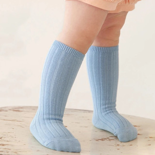 13 Màu Sắc Bé Trai Và Bé Gái Tất Cotton Cổ Gân Đầu Gối Cao Cho Bé Ống Dài Tất Boot Tất Trẻ Em Chân Ấm Gà