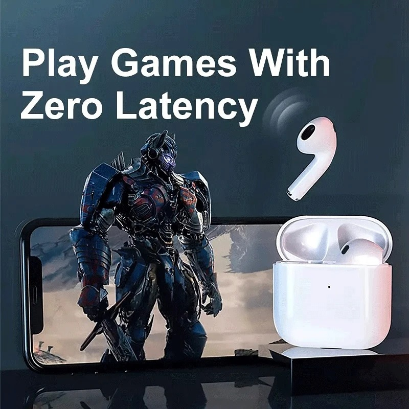 Tai nghe Bluetooth không dây Pro4TWS có tai nghe micrô tích hợp phù hợp cho mọi điện thoại thông minh | BigBuy360 - bigbuy360.vn