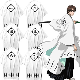 Anime Bleach Kurosaki Ichigo Kenpachi Zaraki Cosplay Trang Phục Nhật Bản Kimono Haori Yukata Plus Kích Thước Halloween Đảng Carnival Quần Áo
