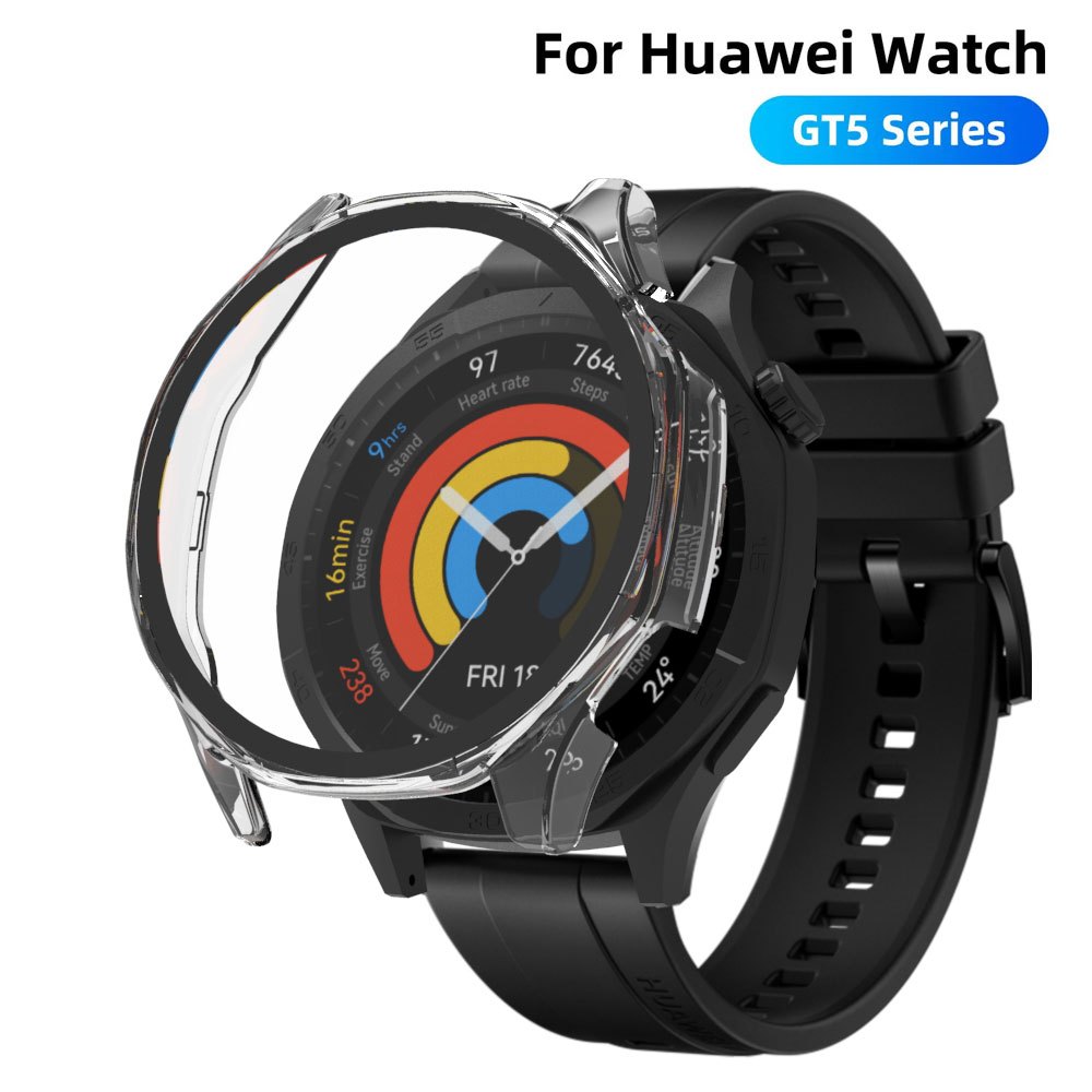 Ốp Đồng Hồ Cho Huawei Watch GT5 GT 5 Pro 41 / 42 / 46mm Kính Cường Lực Bảo Vệ Màn Hình PC Cứng Bảo V