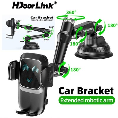 Hdoorlink Sucker Giá đỡ điện thoại ô tô Giá đỡ điện thoại di động Tấm chắn gió Bảng điều khiển Cốc hút điện thoại ô tô Giá đỡ