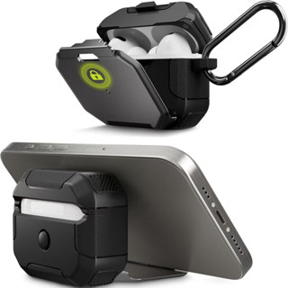Ốp lưng AirPods Pro 2 có giá đỡ điện thoại vô hình, tương thích với AirPod Pro thế hệ thứ 2 mới (USB-C), Vỏ bảo vệ toàn thân khóa an toàn cho AirPods 3 Shell với Carabiner