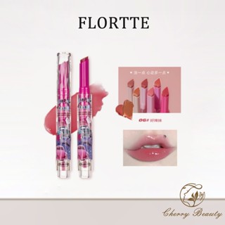  04# Khuyến mãi giá thấp FLORTTE Solid Lip Gloss Lip Glaze Lipstick Gương son môi dưỡng ẩm -pikalu 