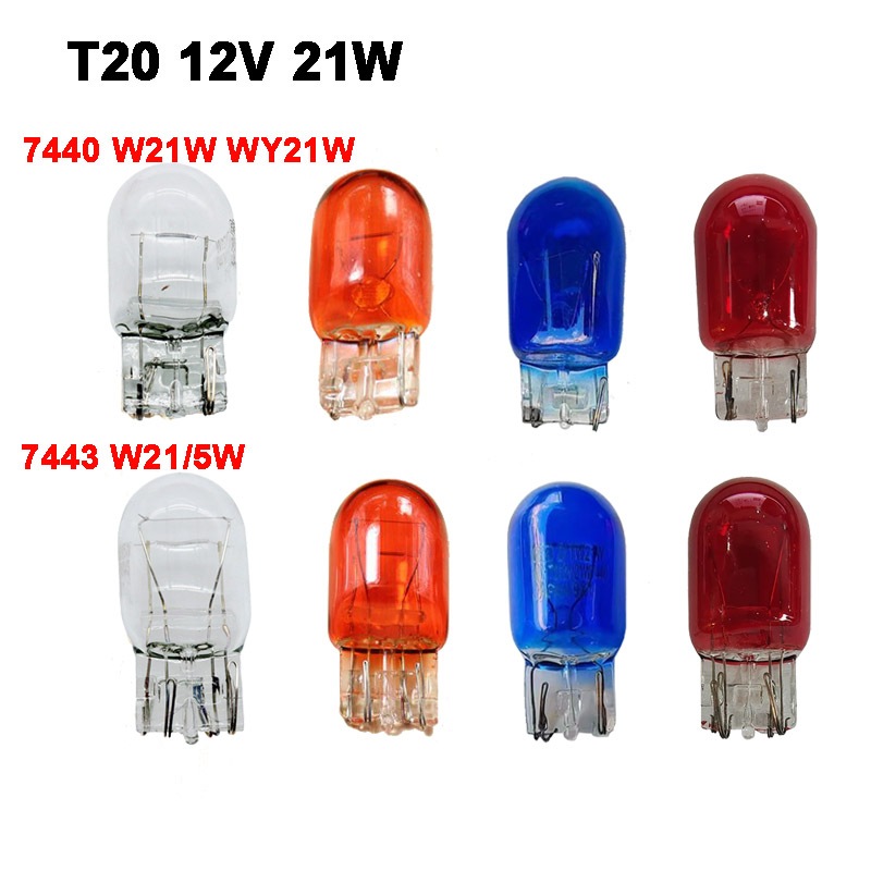 2 Chiếc 12V T20 7440 W21W 7443 W21 / 5W Đèn Ô Tô Halogen Cho Đèn Phanh Ngược Tín Hiệu