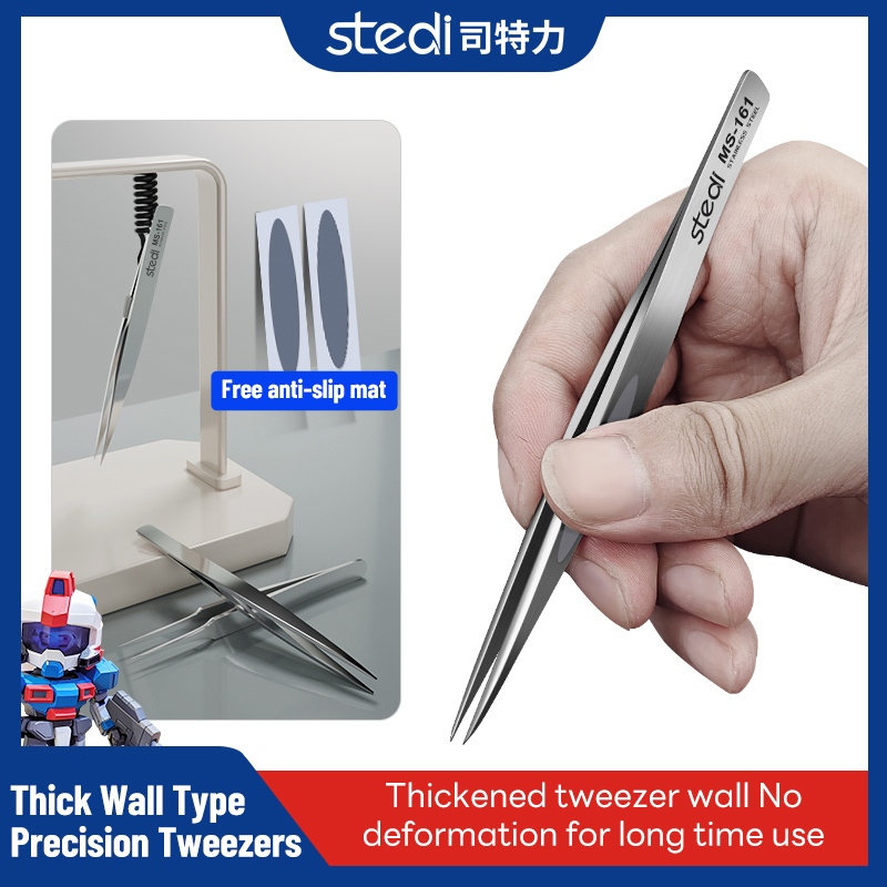 Nhíp quấn dày Stedi Mô hình quân sự Bộ phận 3D Khắc tấm Dụng cụ kẹp dày hơn Kẹp ổn định Mạnh mẽ Bền 