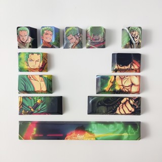 8 / 12 Chiếc Luffy Zoro Keycaps Anh Đào Hồ Sơ PBT Nhuộm Thăng Hoa Một Mảnh Nika Luffy Nami Law Sanji Bàn Phím Cơ Keycaps Sáng Tạo Anime Cross-axis Keycaps