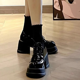 Leosoxs  giày búp bê Mary Jane Lolita Đế da mềm đế êm thời trang máy răng Tiện dụng Độc đáo Phóng khoáng Phối màu tinh tế Êm ái FLF24A0DSN 43Z241024